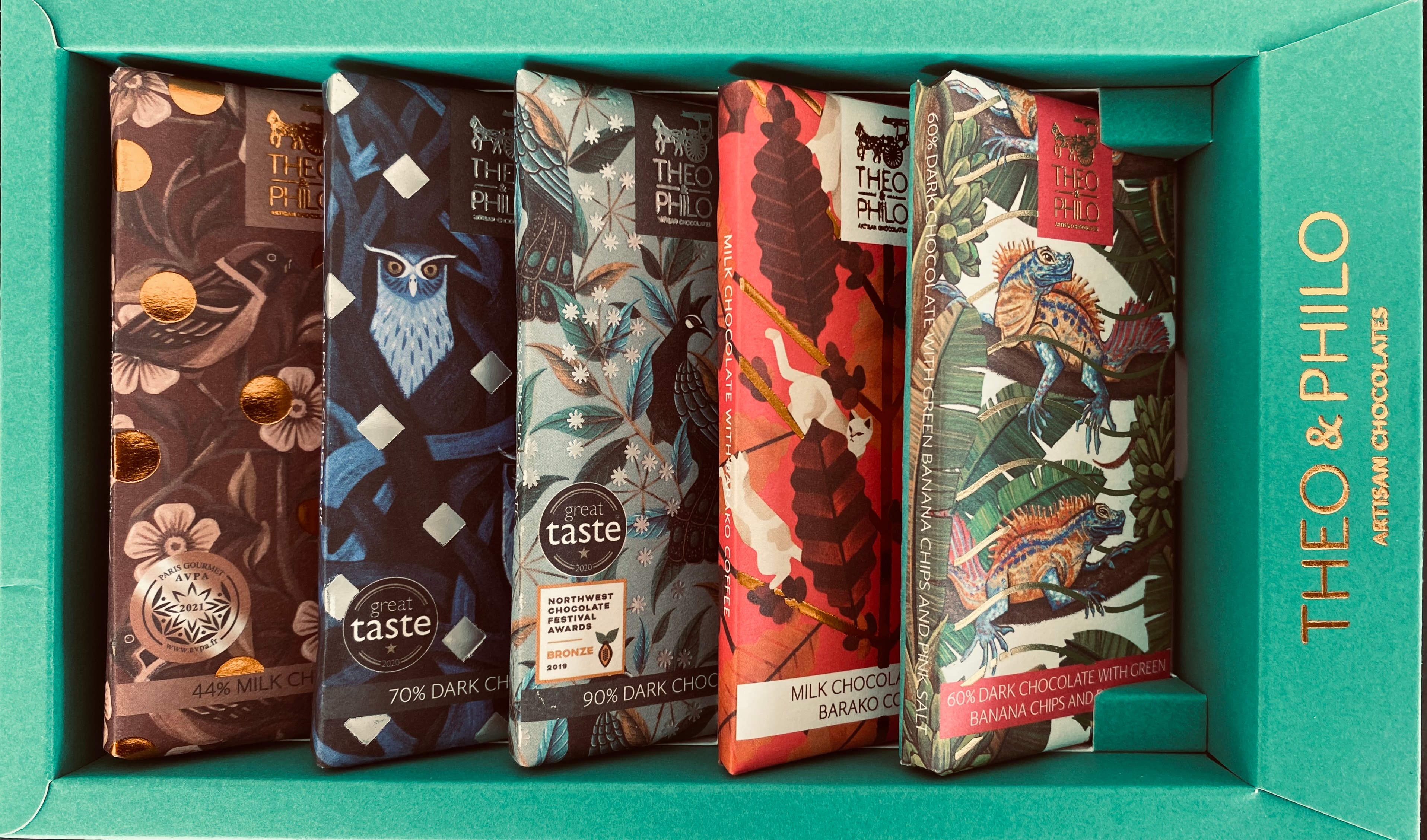 Five Bar Gift Collection — bars detail view